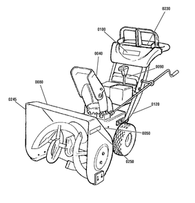 Decals Group Diagram and Parts List for 1695860-18-2830-31 2010 Briggs and Stratton Snow Blower